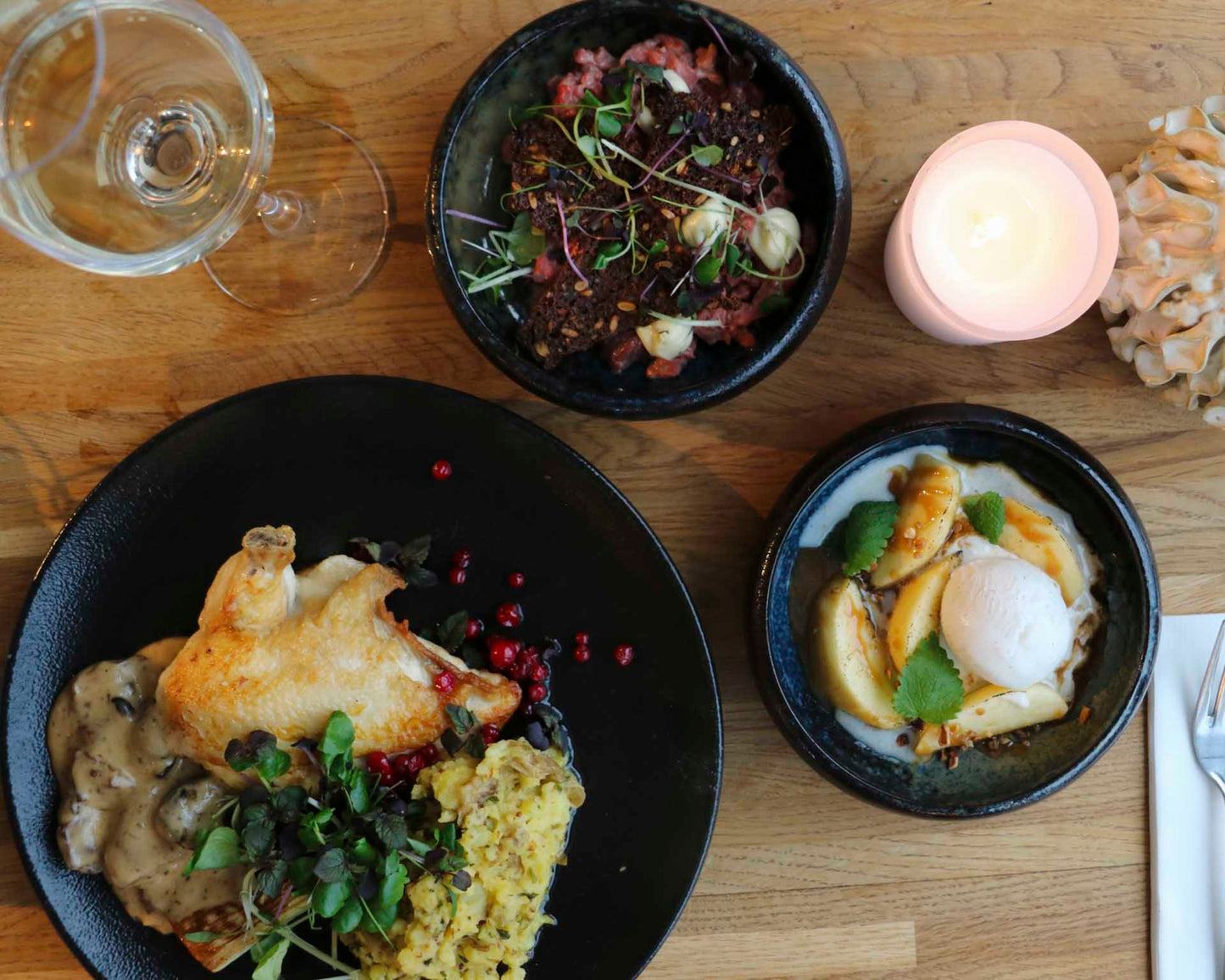 Gourmetoplevelse i Aarhus: 3 retter hos populære Havrum til KUN 249 kr.