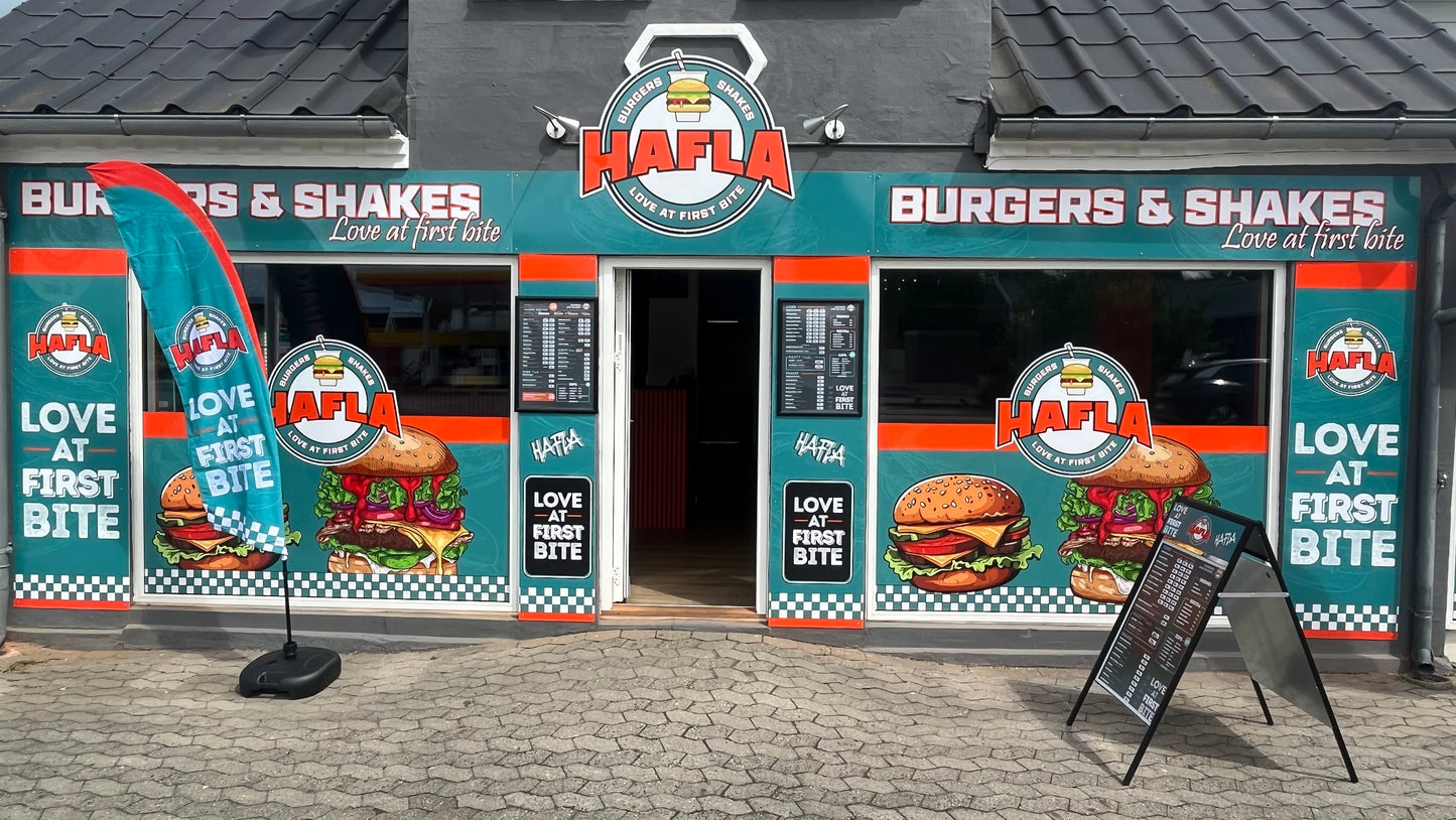 Kun 99 kr. - valgfri burgermenu hos Hafla Burger