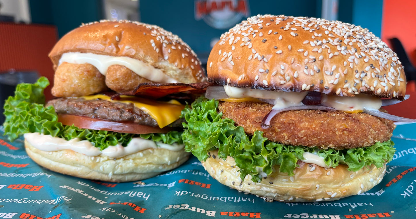 Kun 99 kr. - valgfri burgermenu hos Hafla Burger