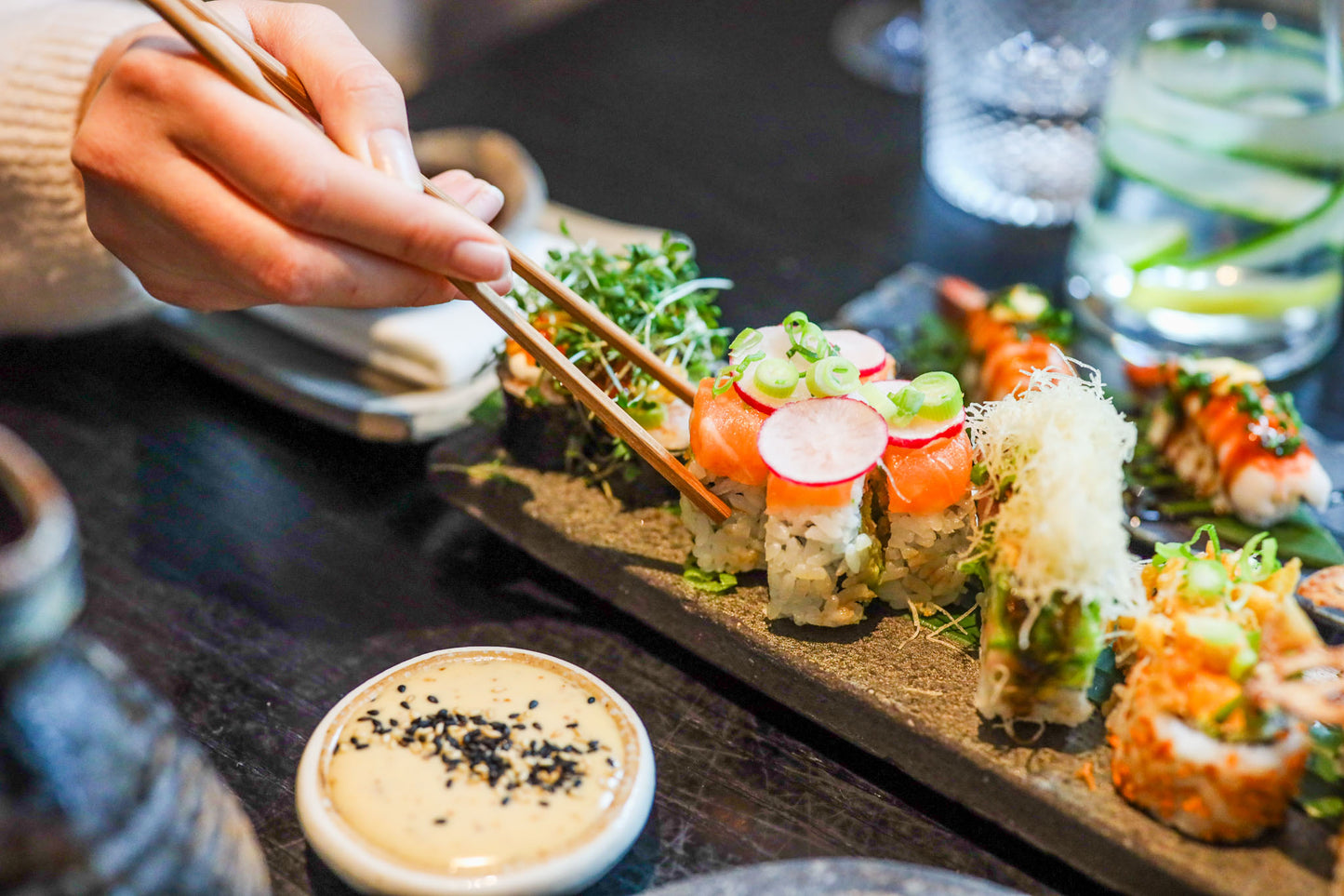 Luksuriøs sushi-menu på Karma Sushi til en vild pris